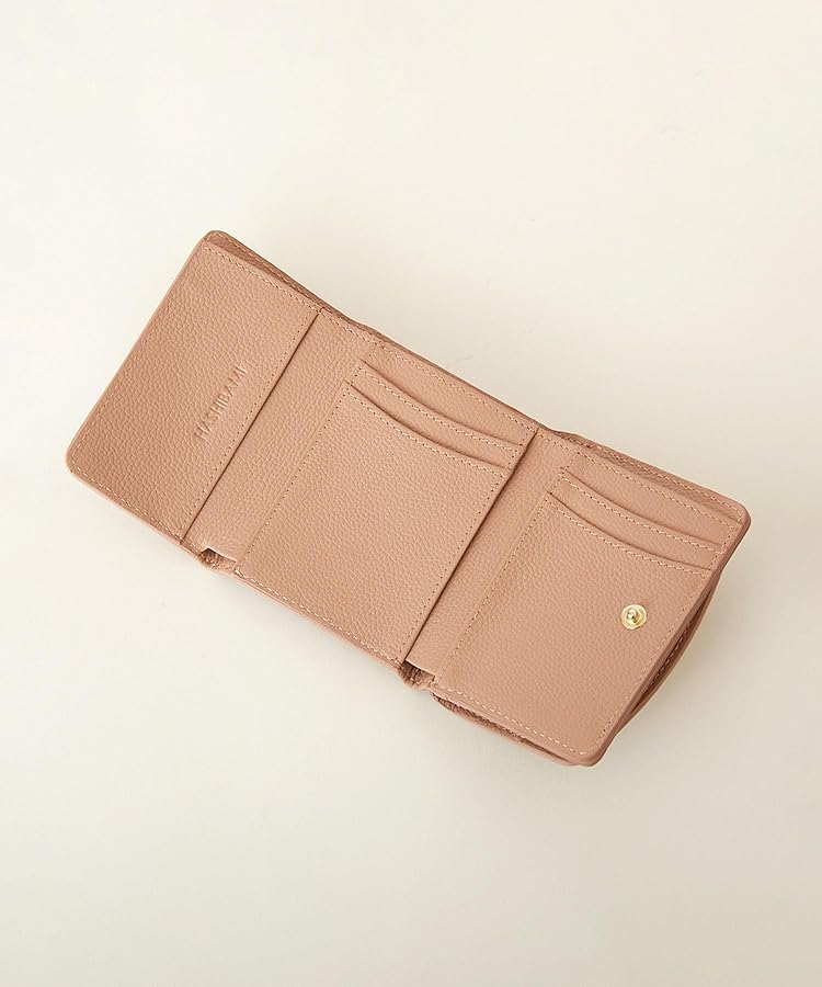 ハシバミ　三つ折り財布 天然石 ミニウォレット　アッシュピンク　美品 Amazon | [ハシバミ] 三つ折り財布 天然石 ミニウォレット